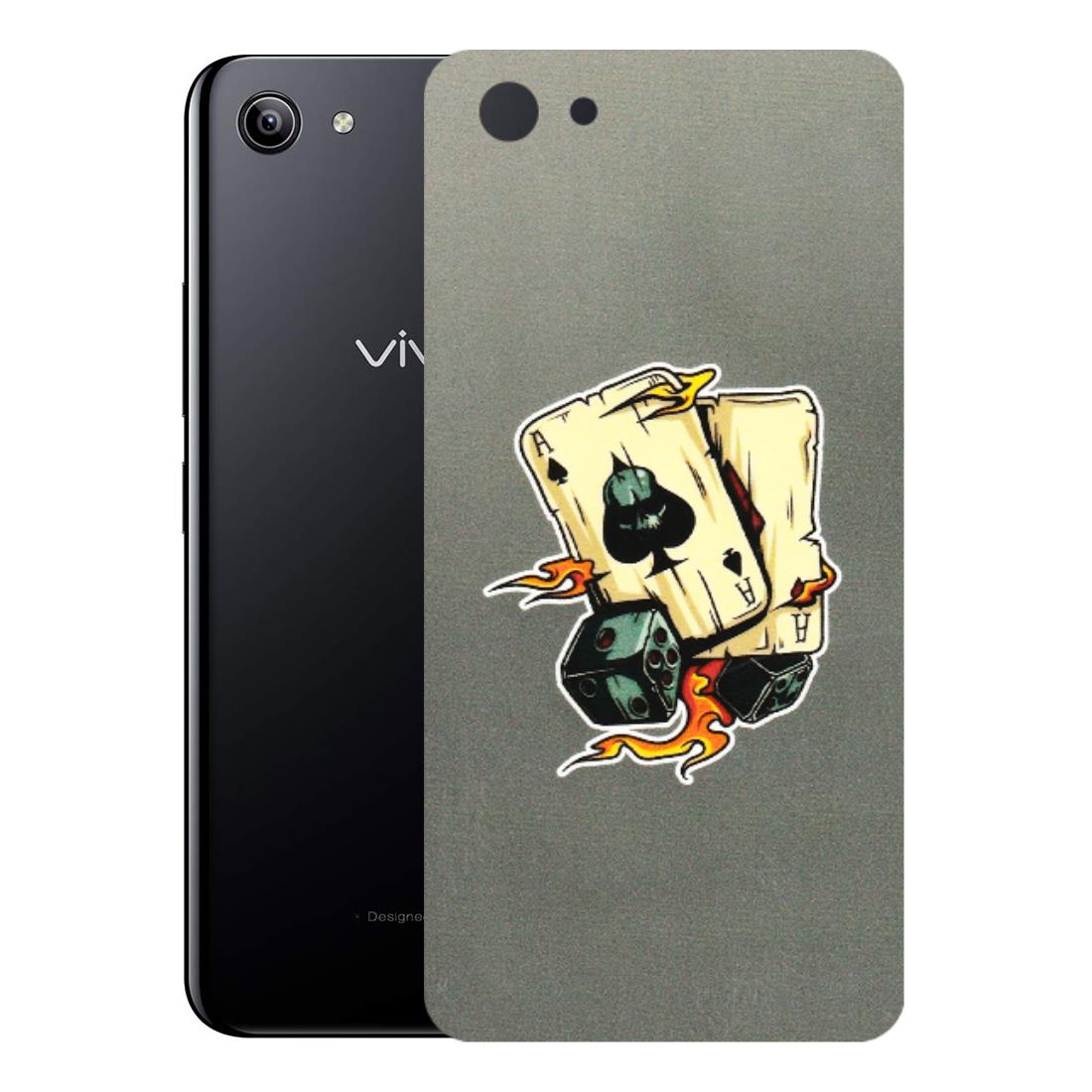 VIVO Y Series Phone Skins (All Models) - Grey Cards Of Ace - 3D Embossed Finish (L-77) Vivo Y81I