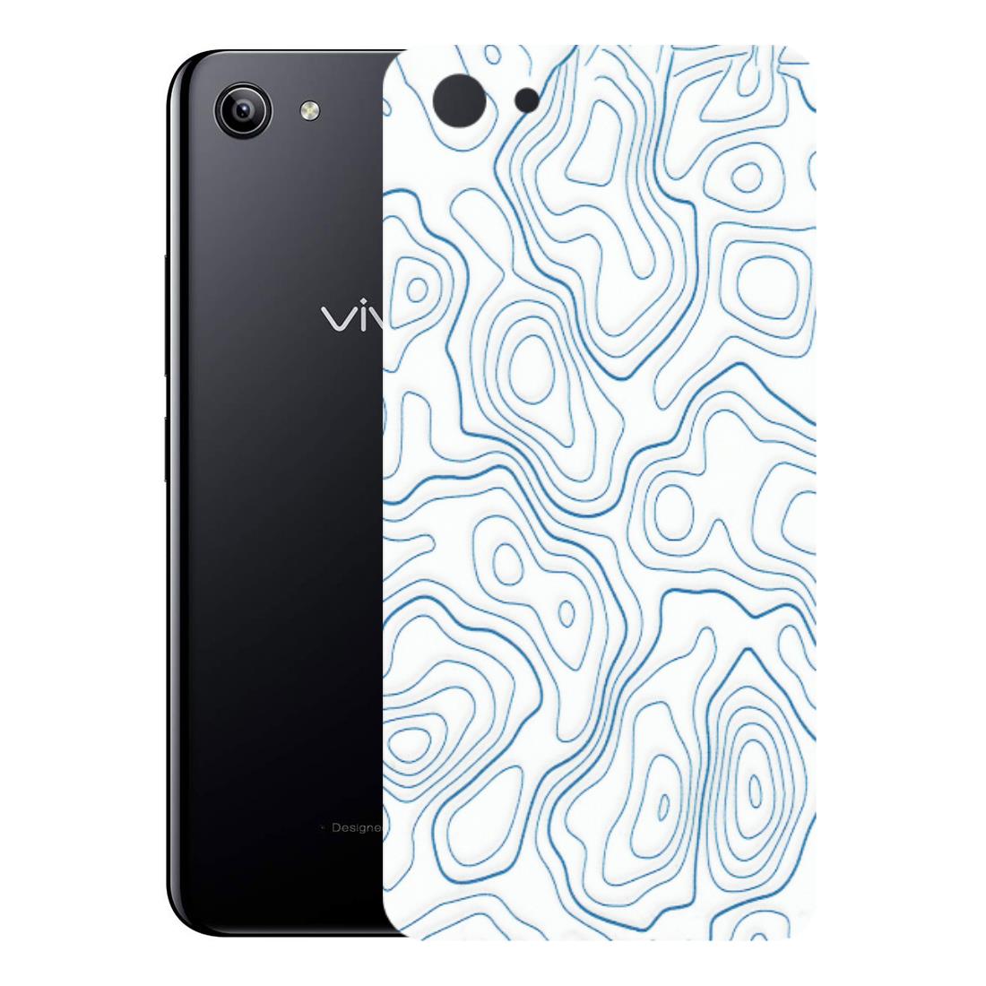 VIVO Y Series Phone Skins (All Models) - Blue And White Swirls - Matte Finish (M-139) Vivo Y81I