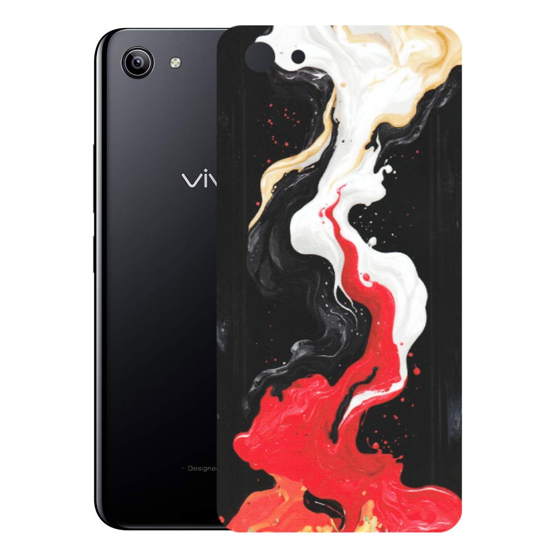 VIVO Y Series Phone Skins (All Models) - Black Red White Paint Splash Fusion - Matte Finish (M-56) Vivo Y81I