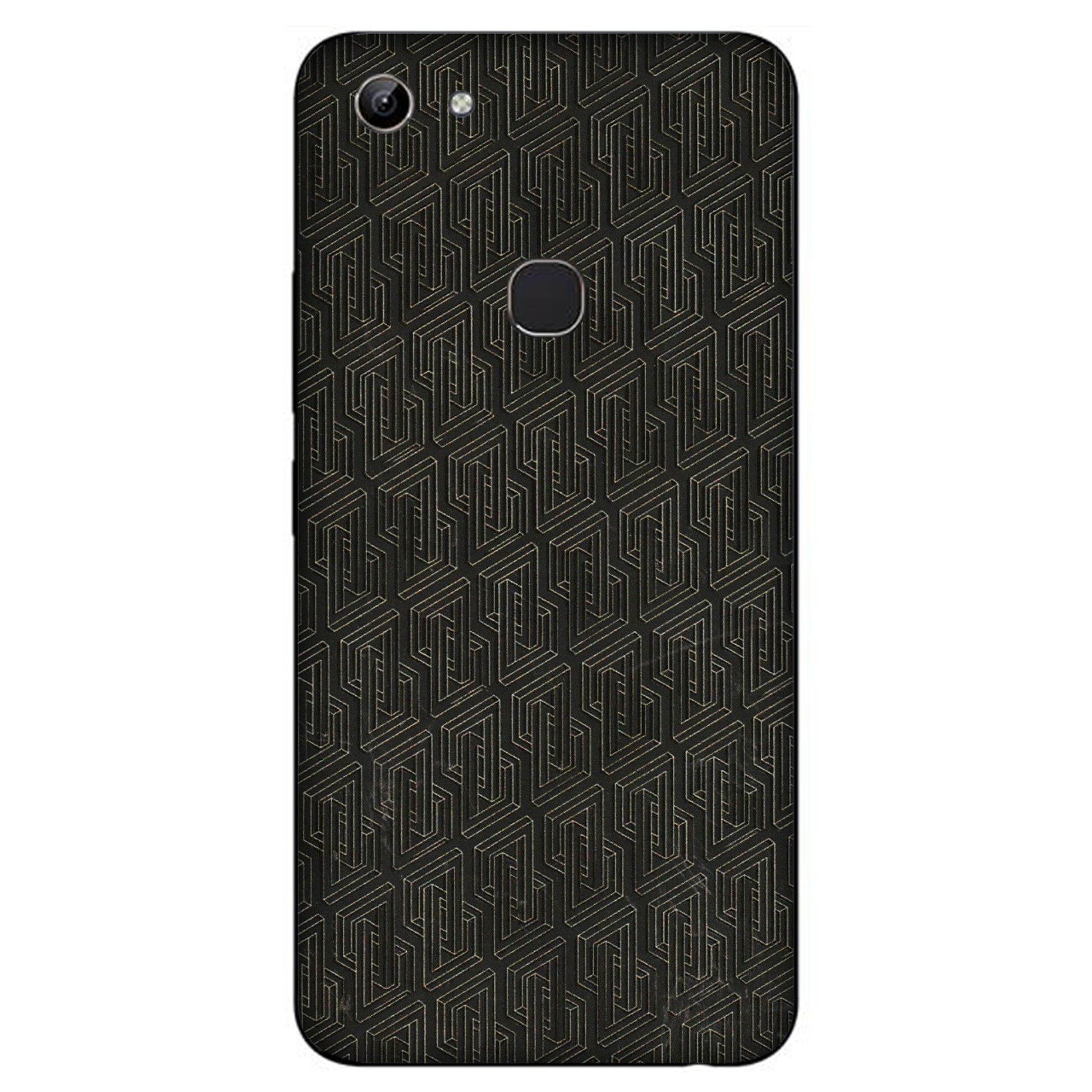 VIVO Y Series Phone Skins (All Models) - Black Abstract Pattern - 3D Embossed Finish (L-117) Vivo Y81