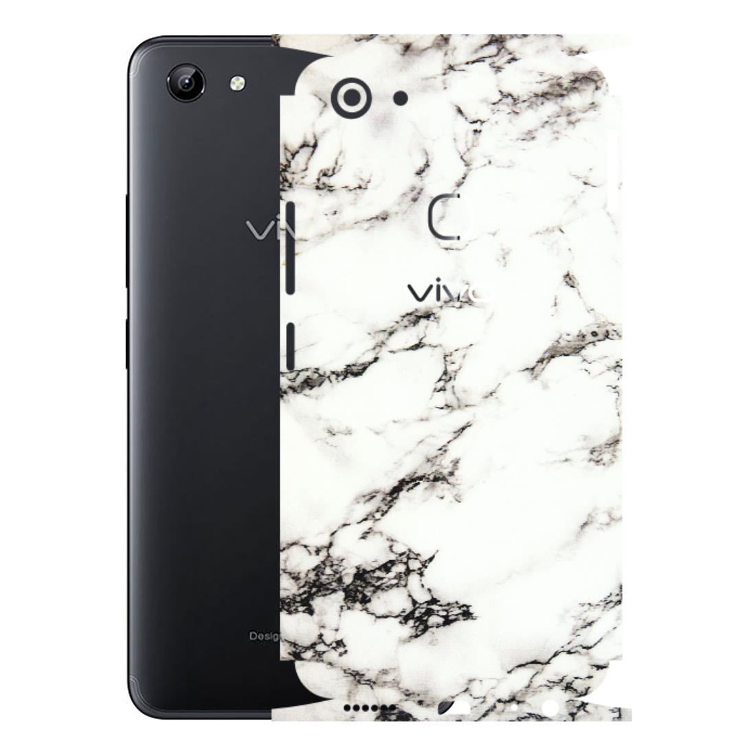 VIVO Y Series Phone Skins (All Models) - Black and White Marble Texture - 3D Embossed Finish (L-124) Vivo Y81
