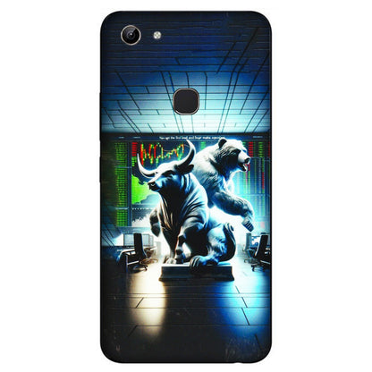 VIVO Y Series Phone Skins (All Models) - Stock Market Sensex Bear vs Bulls - 3D Embossed Finish (L-15) Vivo Y81