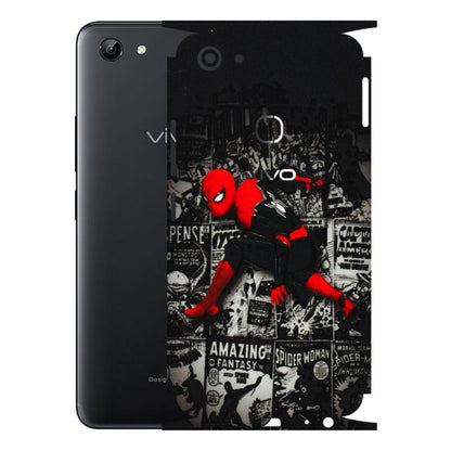 VIVO Y Series Phone Skins (All Models) - SpiderMan New - 3D Embossed Finish (L-162) Vivo Y81