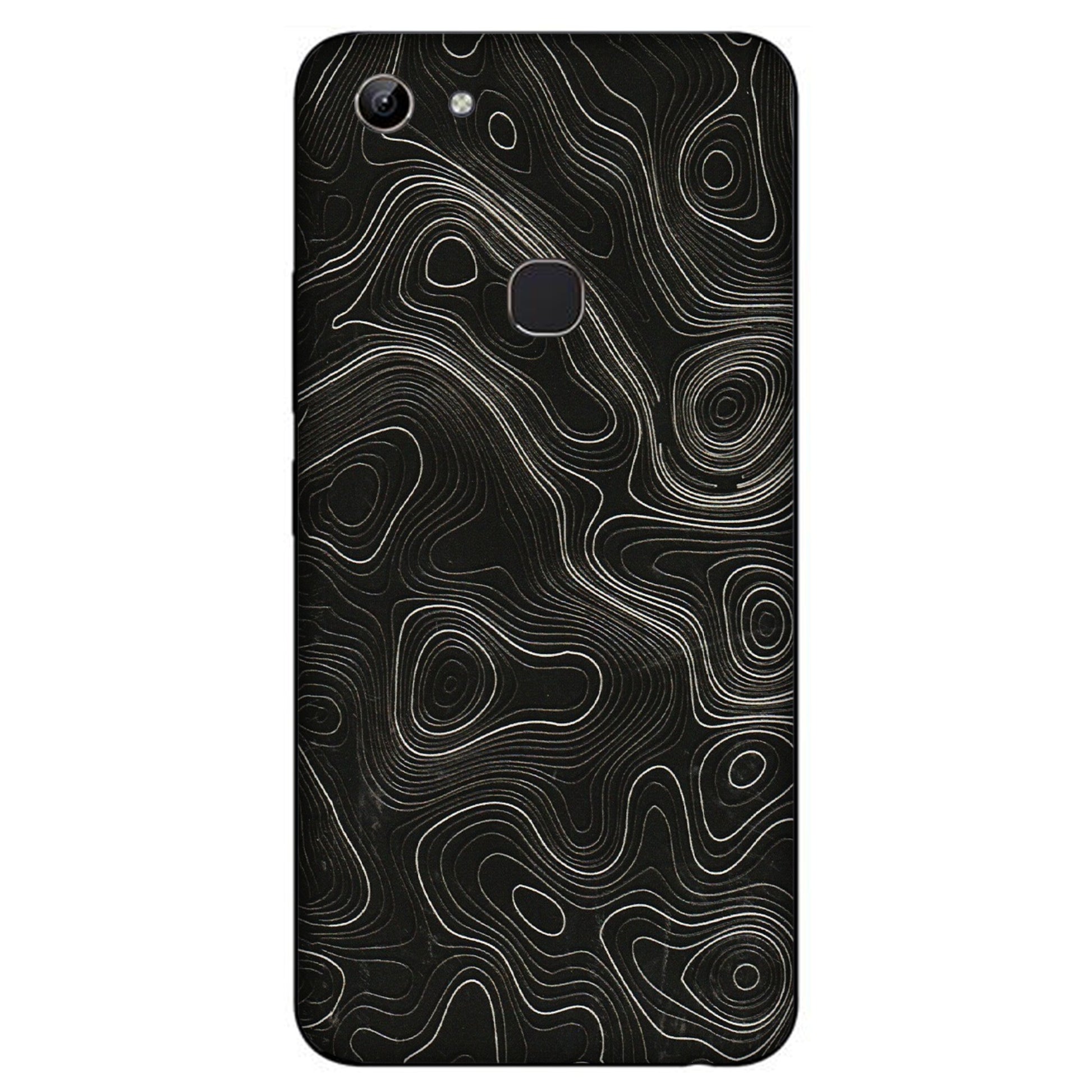 VIVO Y Series Phone Skins (All Models) - Black Swirl - 3D Embossed Finish (L-196) Vivo Y81