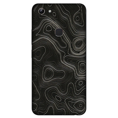 VIVO Y Series Phone Skins (All Models) - Black Swirl - 3D Embossed Finish (L-196) Vivo Y81