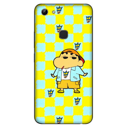 VIVO Y Series Phone Skins (All Models) - Yellow Blue Shinchan Cute - 3D Embossed Finish (L-221) Vivo Y81