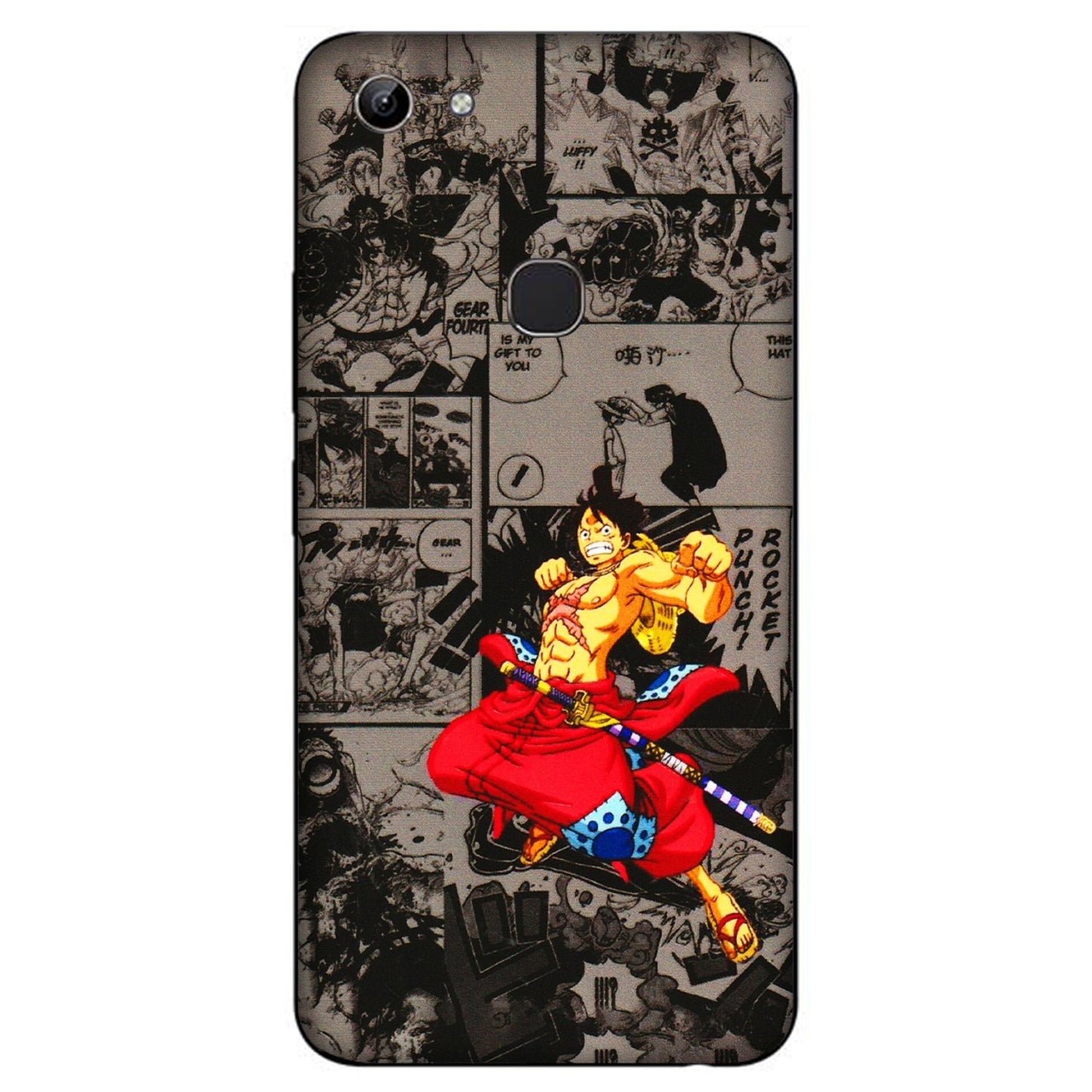 VIVO Y Series Phone Skins (All Models) - One Piece Rocket Punch Manga - 3D Embossed Finish (L-25) Vivo Y81