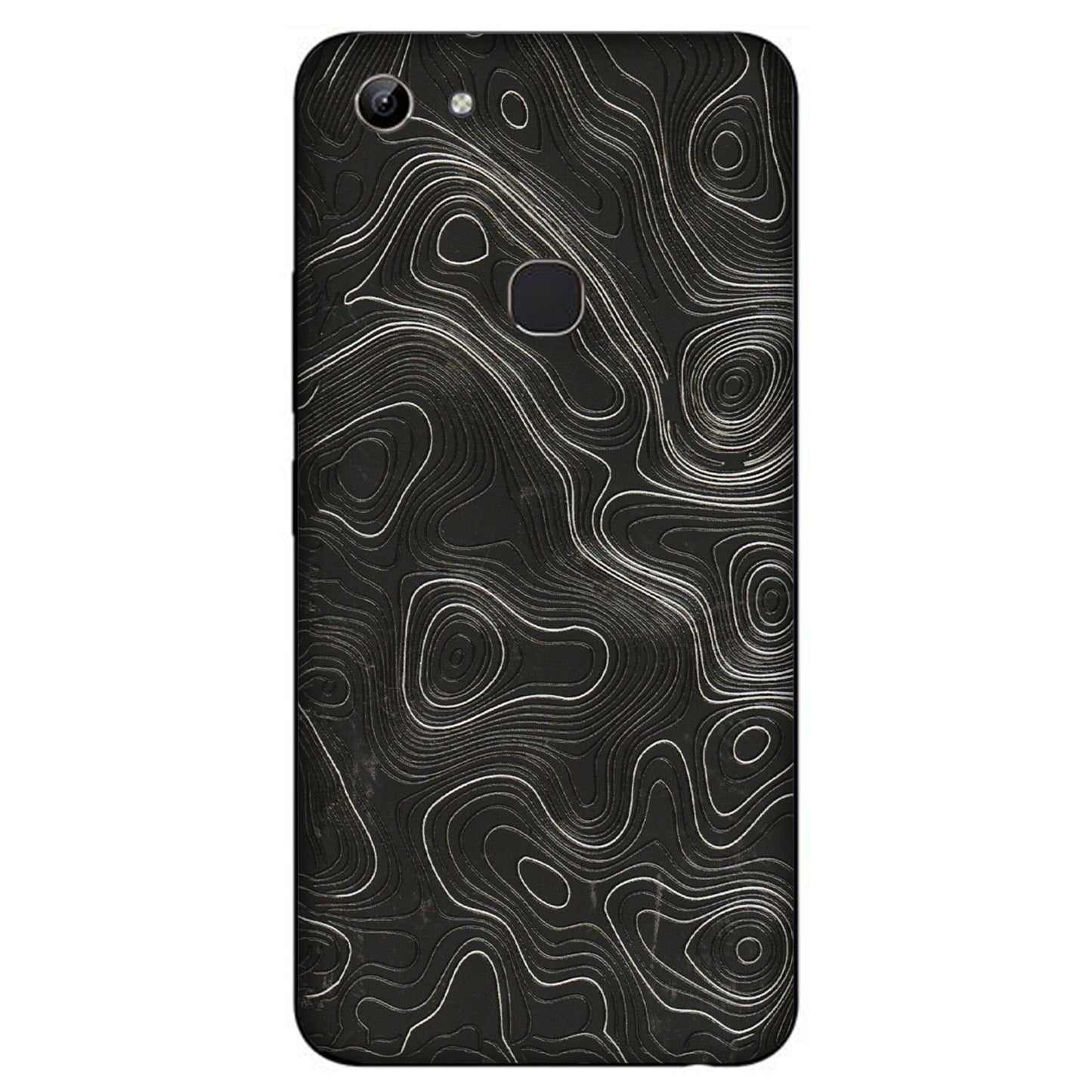 VIVO Y Series Phone Skins (All Models) - Abstract White Line Map - 3D Embossed Finish (L-269) Vivo Y81