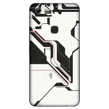 VIVO Y Series Phone Skins (All Models) - White Techy Logo - 3D Embossed Finish (L-312) Vivo Y81