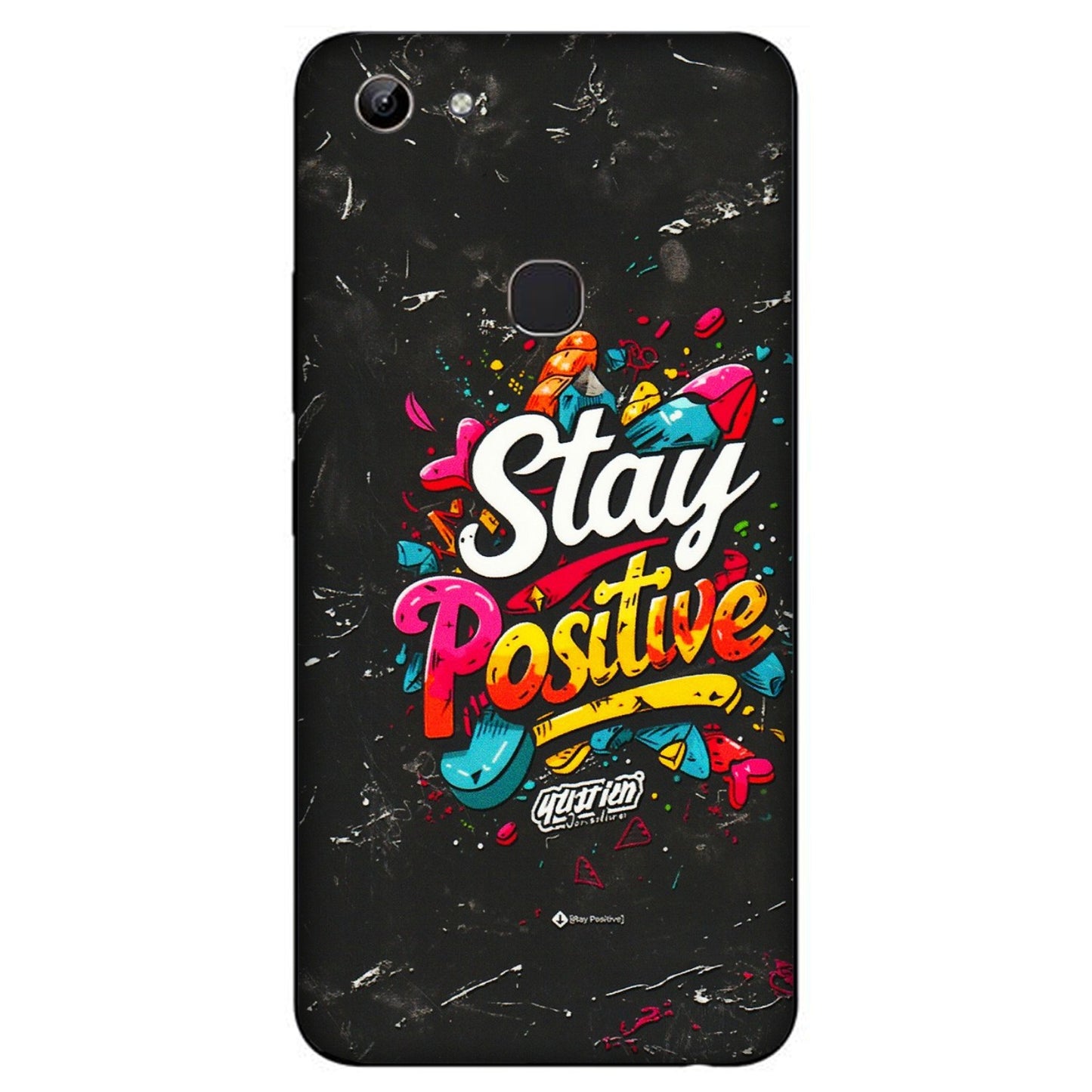 VIVO Y Series Phone Skins (All Models) - Stay Positive Black - 3D Embossed Finish (L-31) Vivo Y81