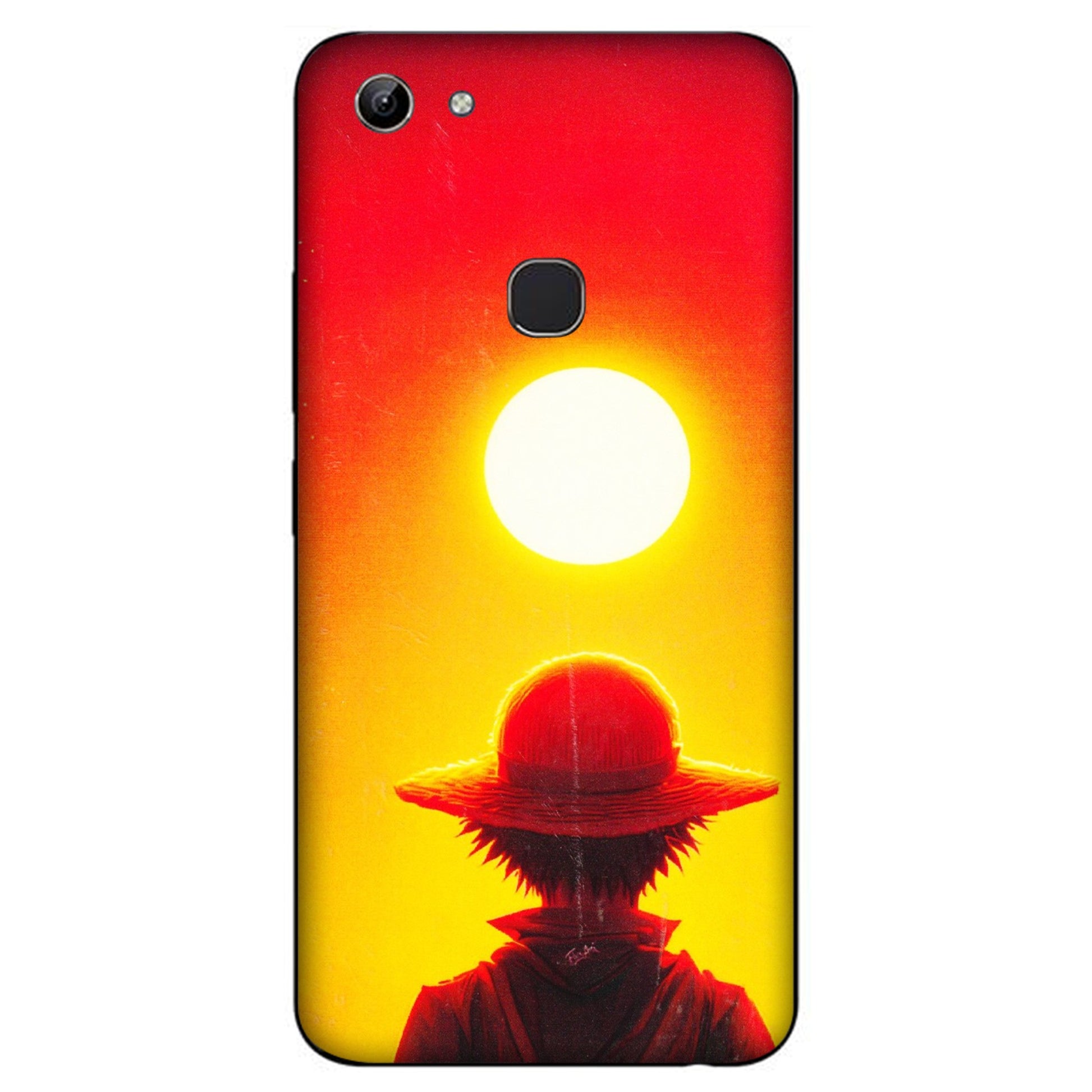 VIVO Y Series Phone Skins (All Models) - Cool Sunset With Monkey D.Luffy Anime - 3D Embossed Finish (L-329) Vivo Y81