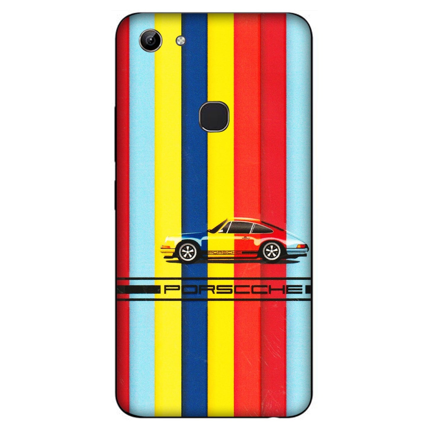 VIVO Y Series Phone Skins (All Models) - Multicolour Porche - 3D Embossed Finish (L-39) Vivo Y81