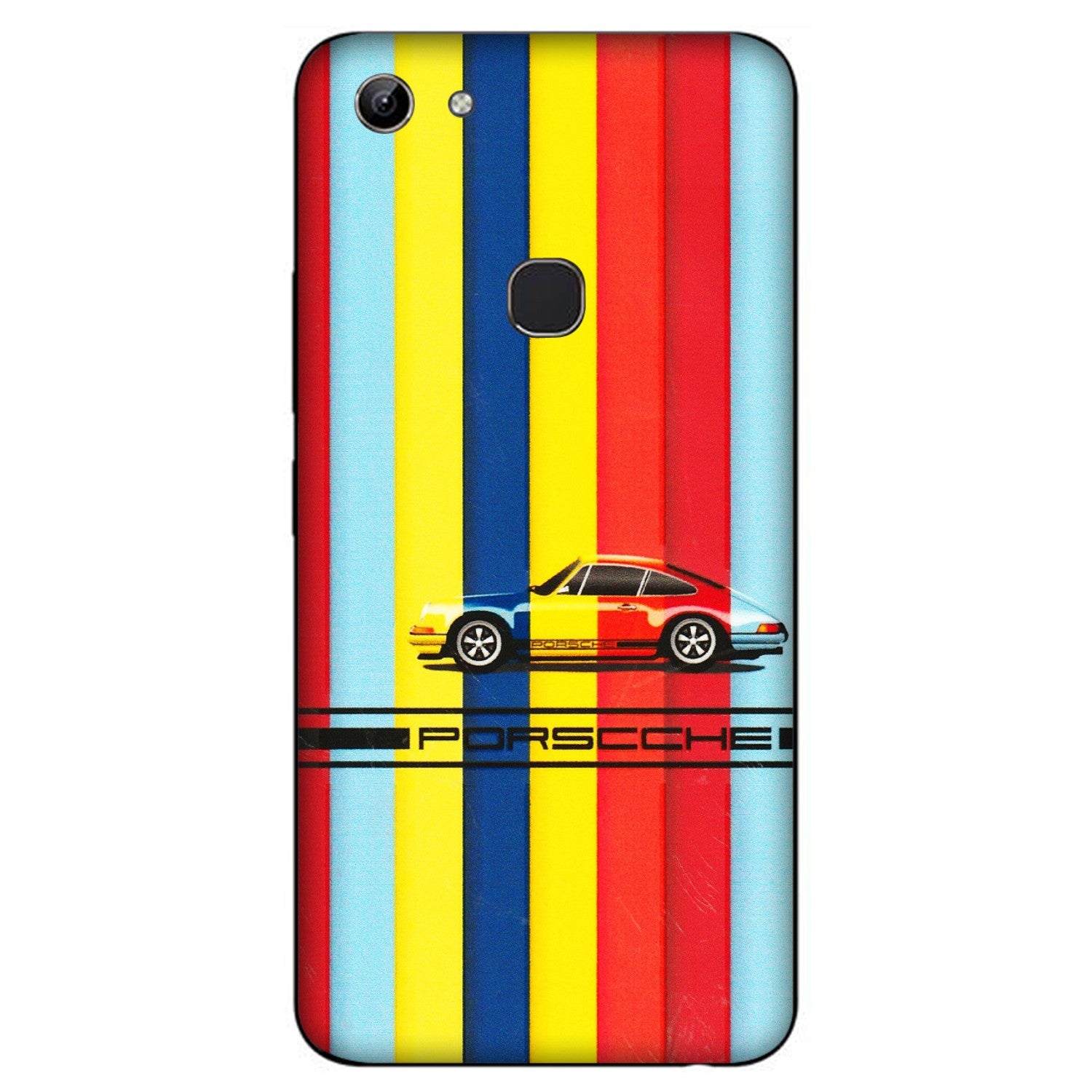 VIVO Y Series Phone Skins (All Models) - Multicolour Porche - 3D Embossed Finish (L-39) Vivo Y81