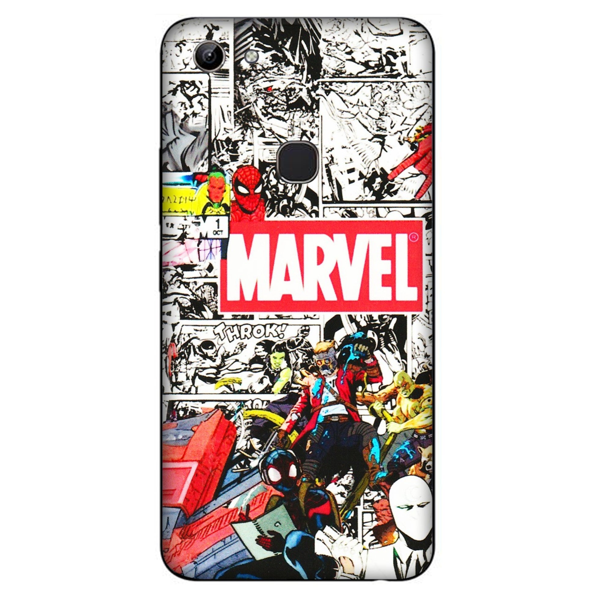 VIVO Y Series Phone Skins (All Models) - Marvel Colorful Comic - 3D Embossed Finish (L-64) Vivo Y81