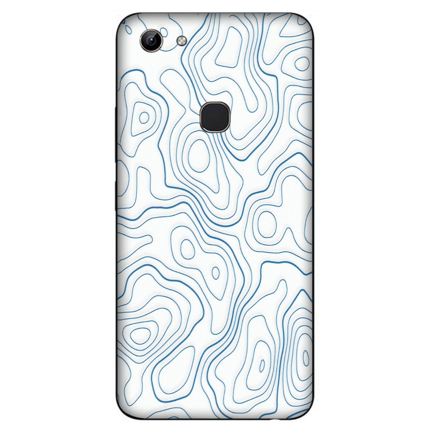VIVO Y Series Phone Skins (All Models) - Blue And White Swirls - Matte Finish (M-139) Vivo Y81
