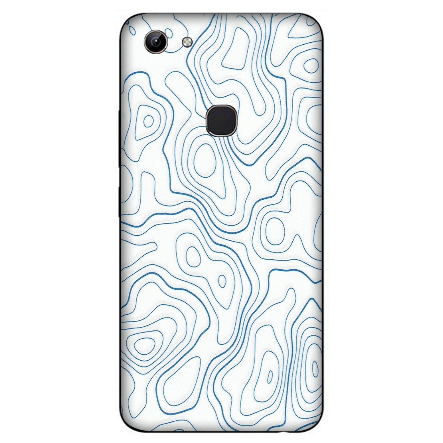 VIVO Y Series Phone Skins (All Models) - Blue And White Swirls - Matte Finish (M-139) Vivo Y81