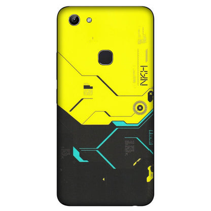 VIVO Y Series Phone Skins (All Models) - Black Yellow Technica - Matte Finish (M-53) Vivo Y81