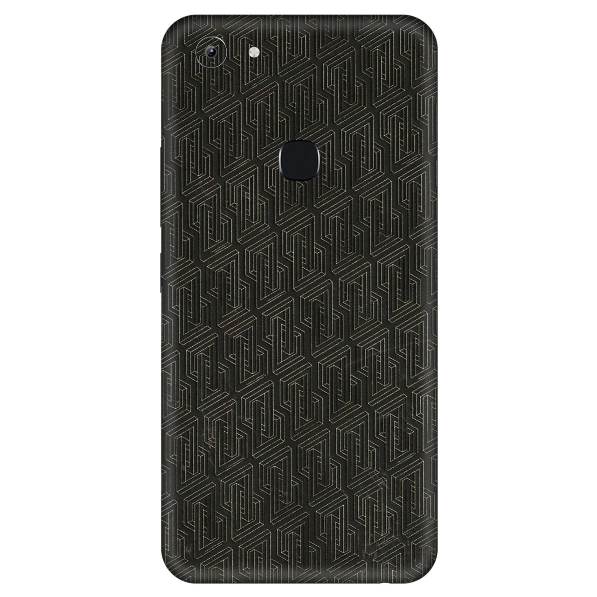 VIVO Y Series Phone Skins (All Models) - Black Abstract Pattern - 3D Embossed Finish (L-117) Vivo Y83