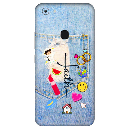 VIVO Y Series Phone Skins (All Models) - Denim Jeans Pocket - 3D Embossed Finish (L-134) Vivo Y83