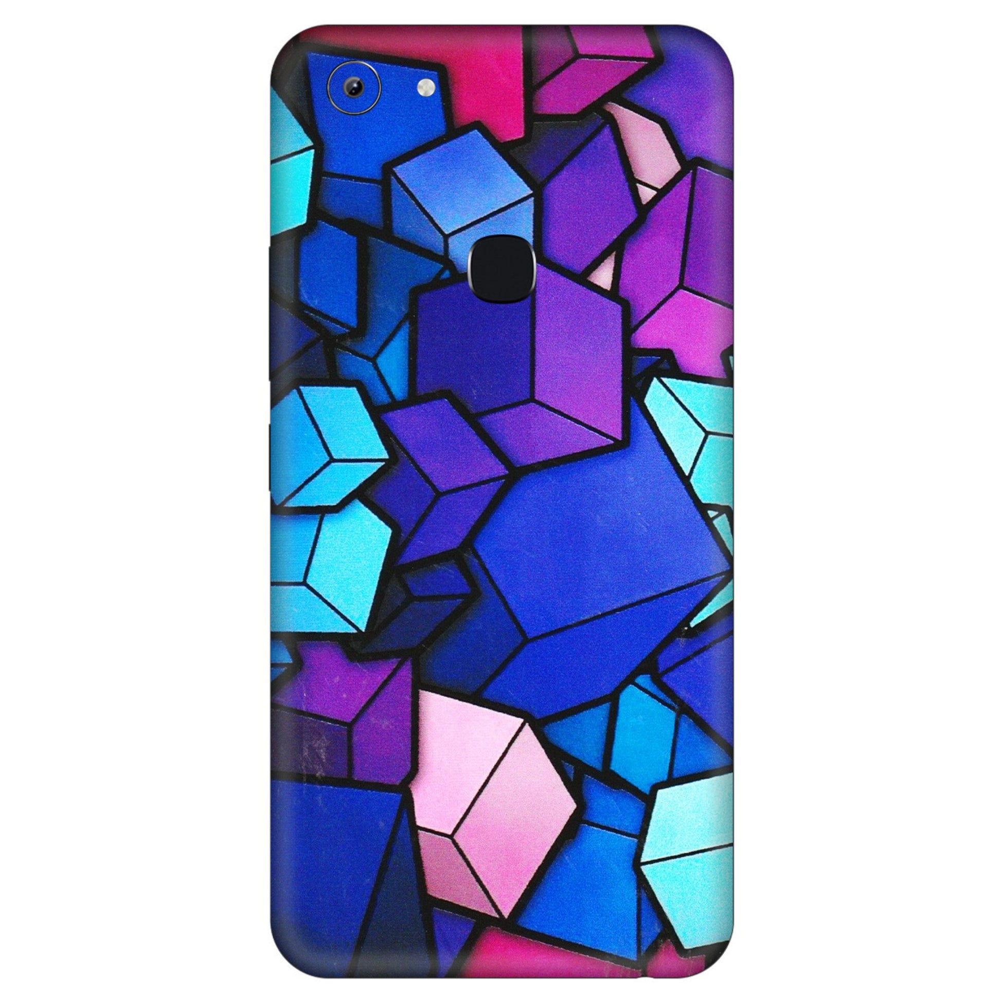 VIVO Y Series Phone Skins (All Models) - Cube Doodle - 3D Embossed Finish (L-141) Vivo Y83