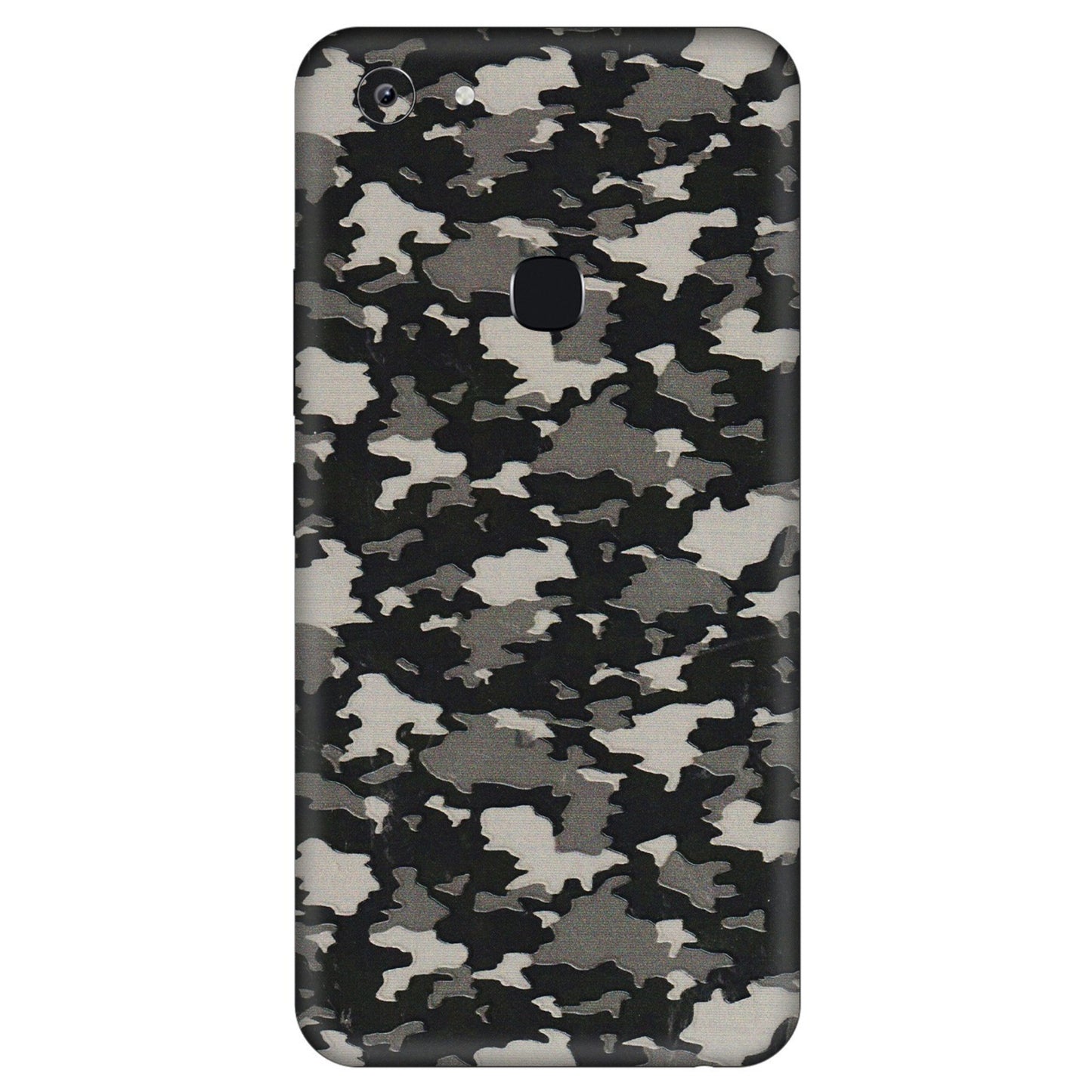 VIVO Y Series Phone Skins (All Models) - Black/Grey Camoflaunge - 3D Embossed Finish (L-142) Vivo Y83