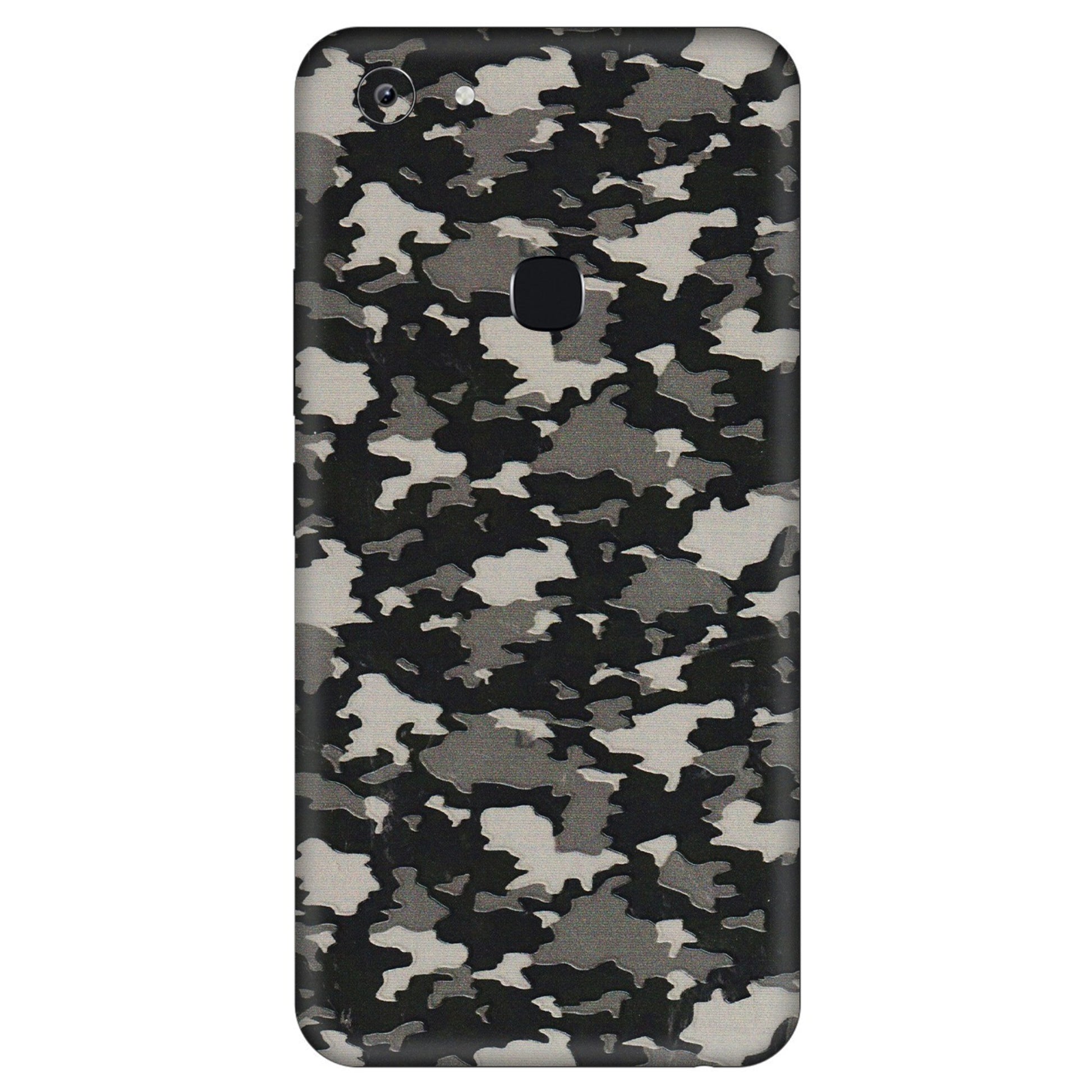 VIVO Y Series Phone Skins (All Models) - Black/Grey Camoflaunge - 3D Embossed Finish (L-142) Vivo Y83