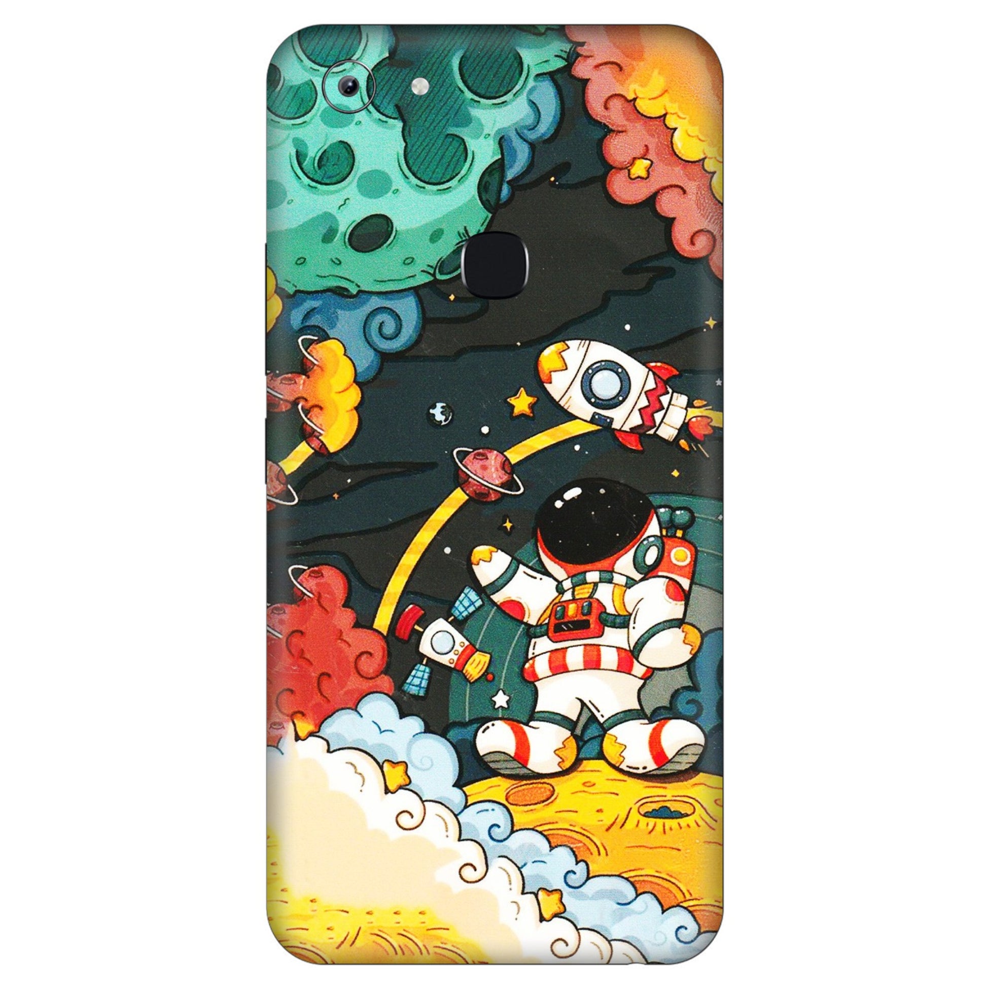 VIVO Y Series Phone Skins (All Models) - Astronauts & Spaceship - 3D Embossed Finish (L-145) Vivo Y83
