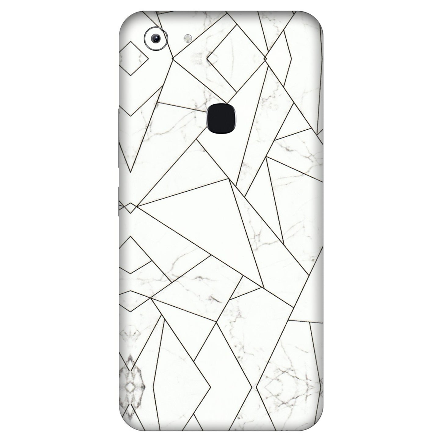 VIVO Y Series Phone Skins (All Models) - Luxury White Marble Effect - 3D Embossed Finish (L-168) Vivo Y83