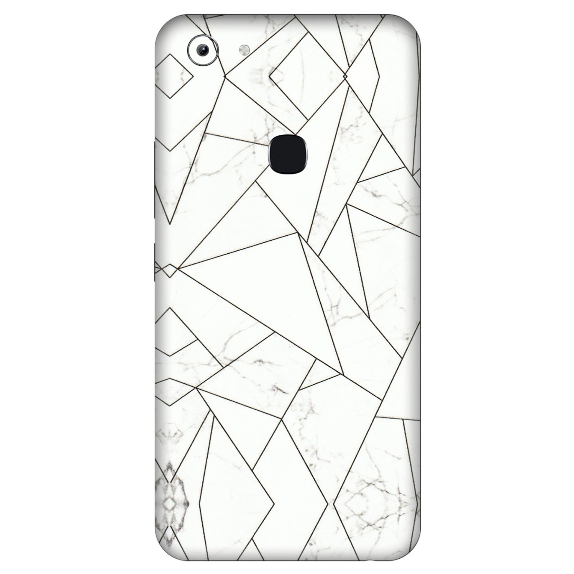 VIVO Y Series Phone Skins (All Models) - Luxury White Marble Effect - 3D Embossed Finish (L-168) Vivo Y83