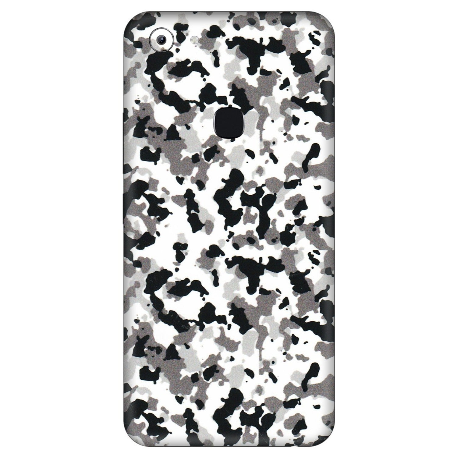 VIVO Y Series Phone Skins (All Models) - White Black Camouflage - 3D Embossed Finish (L-18) Vivo Y83