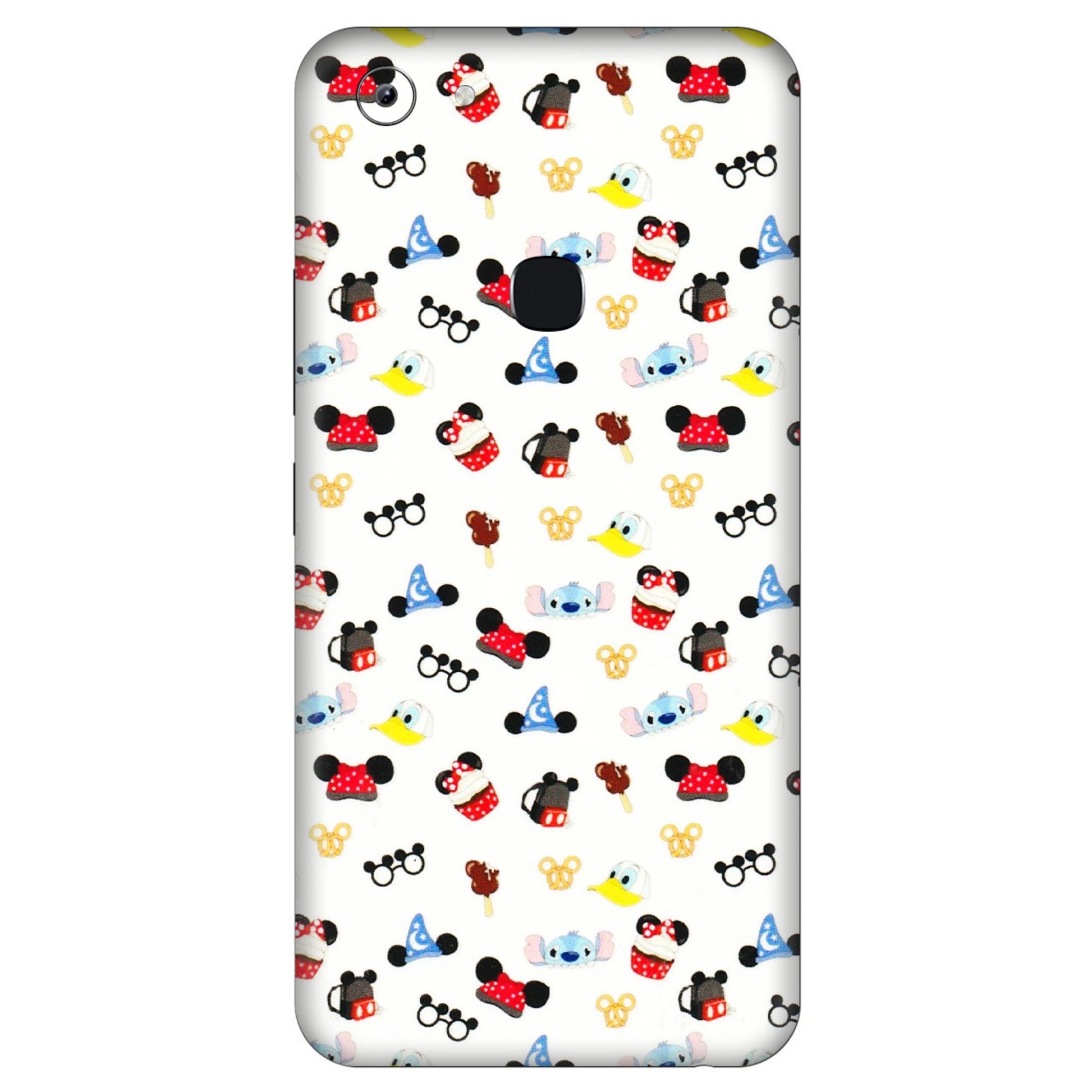 VIVO Y Series Phone Skins (All Models) - Minnie Mouse & Donald Doodles s - 3D Embossed Finish (L-194) Vivo Y83