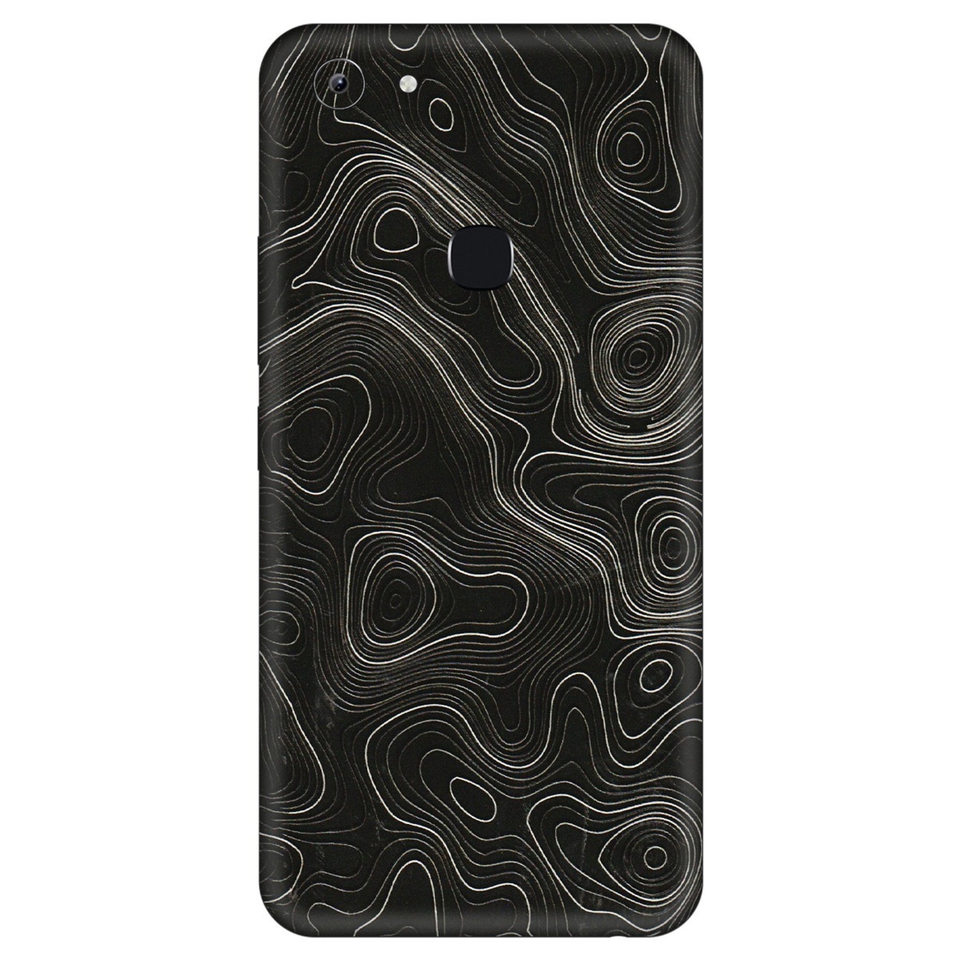 VIVO Y Series Phone Skins (All Models) - Black Swirl - 3D Embossed Finish (L-196) Vivo Y83