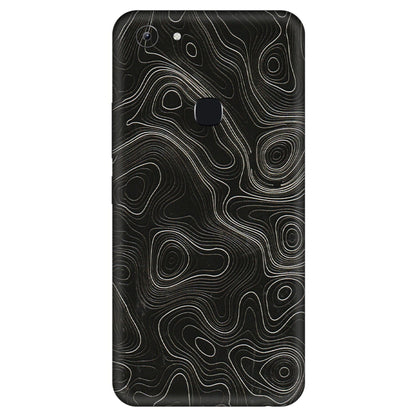 VIVO Y Series Phone Skins (All Models) - Black Swirl - 3D Embossed Finish (L-196) Vivo Y83