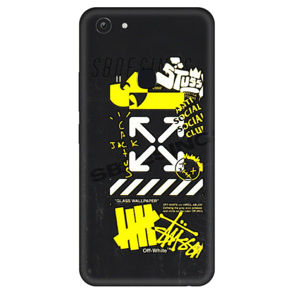 VIVO Y Series Phone Skins (All Models) - Anti Social Graffiti - 3D Embossed Finish (L-198) Vivo Y83