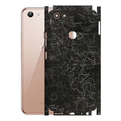 VIVO Y Series Phone Skins (All Models) - Black map Texture - 3D Embossed Finish (L-201) Vivo Y83