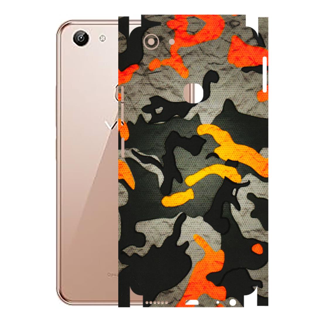 VIVO Y Series Phone Skins (All Models) - Orange Camouflage - 3D Embossed Finish (L-204) Vivo Y83