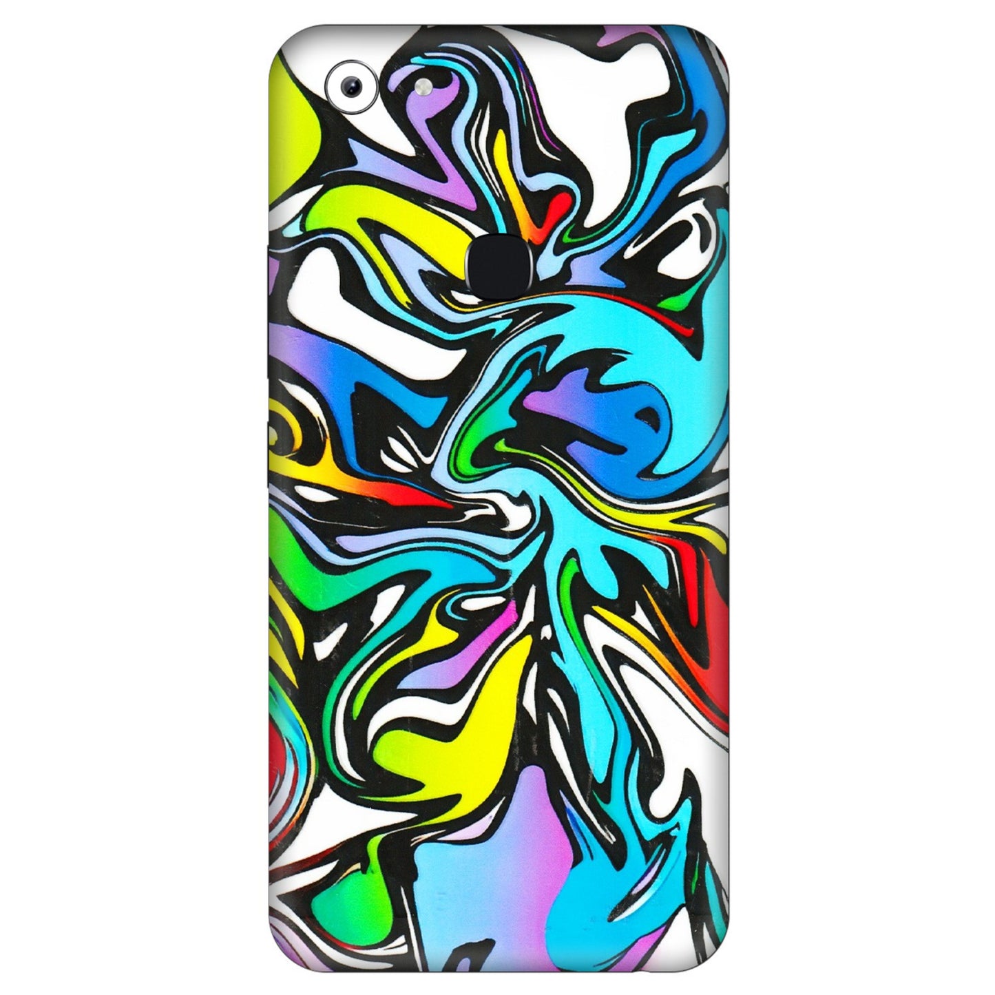 VIVO Y Series Phone Skins (All Models) - Abstract Colour Paints - 3D Embossed Finish (L-271) Vivo Y83