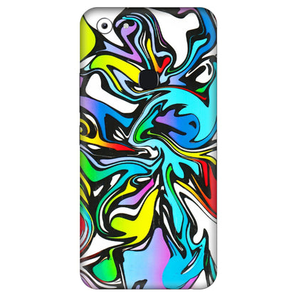 VIVO Y Series Phone Skins (All Models) - Abstract Colour Paints - 3D Embossed Finish (L-271) Vivo Y83
