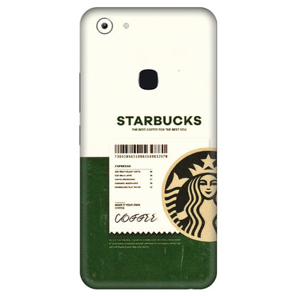VIVO Y Series Phone Skins (All Models) - Starbucks Barcode - 3D Embossed Finish (L-308) Vivo Y83