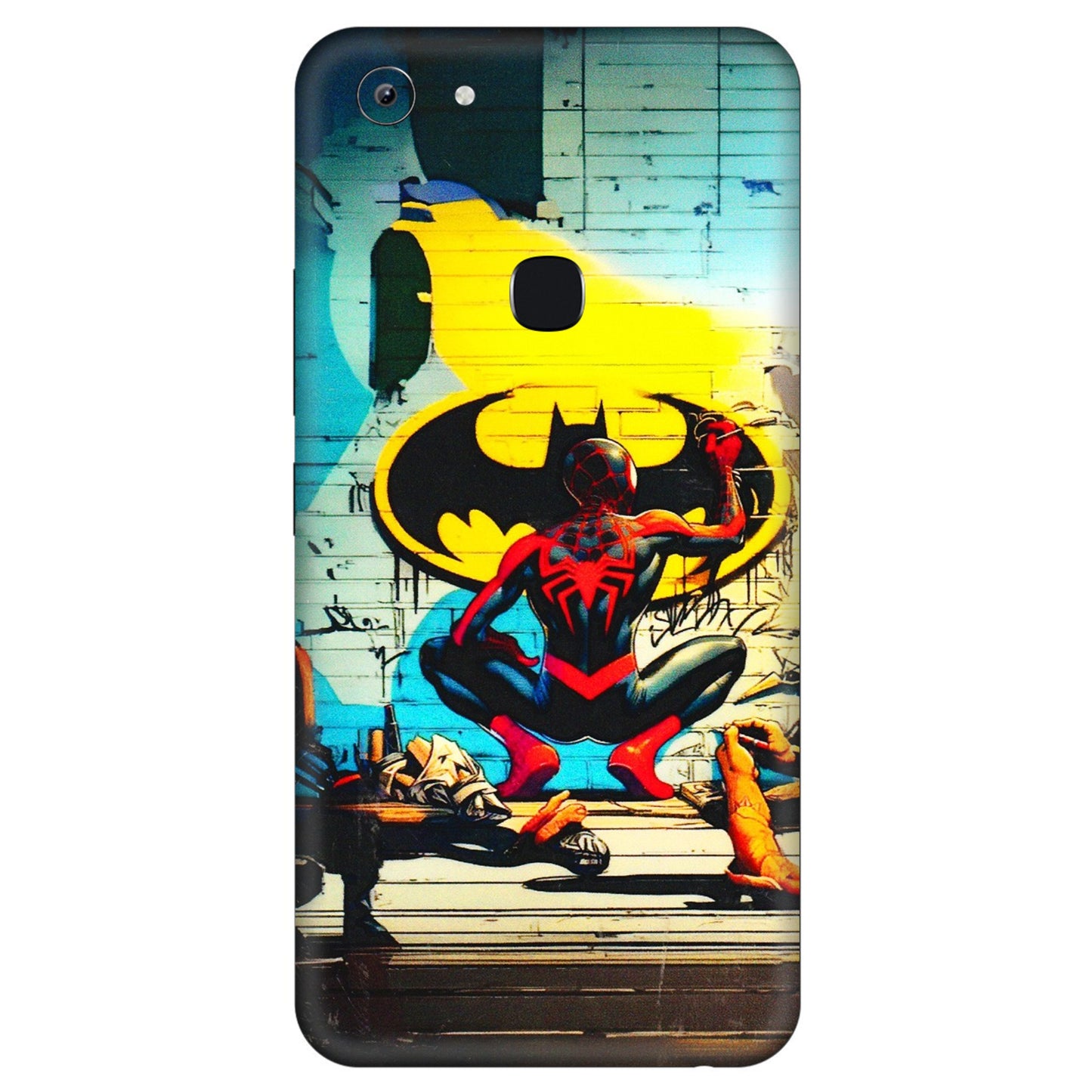 VIVO Y Series Phone Skins (All Models) - New Spiderman Bat Logo - 3D Embossed Finish (L-309) Vivo Y83