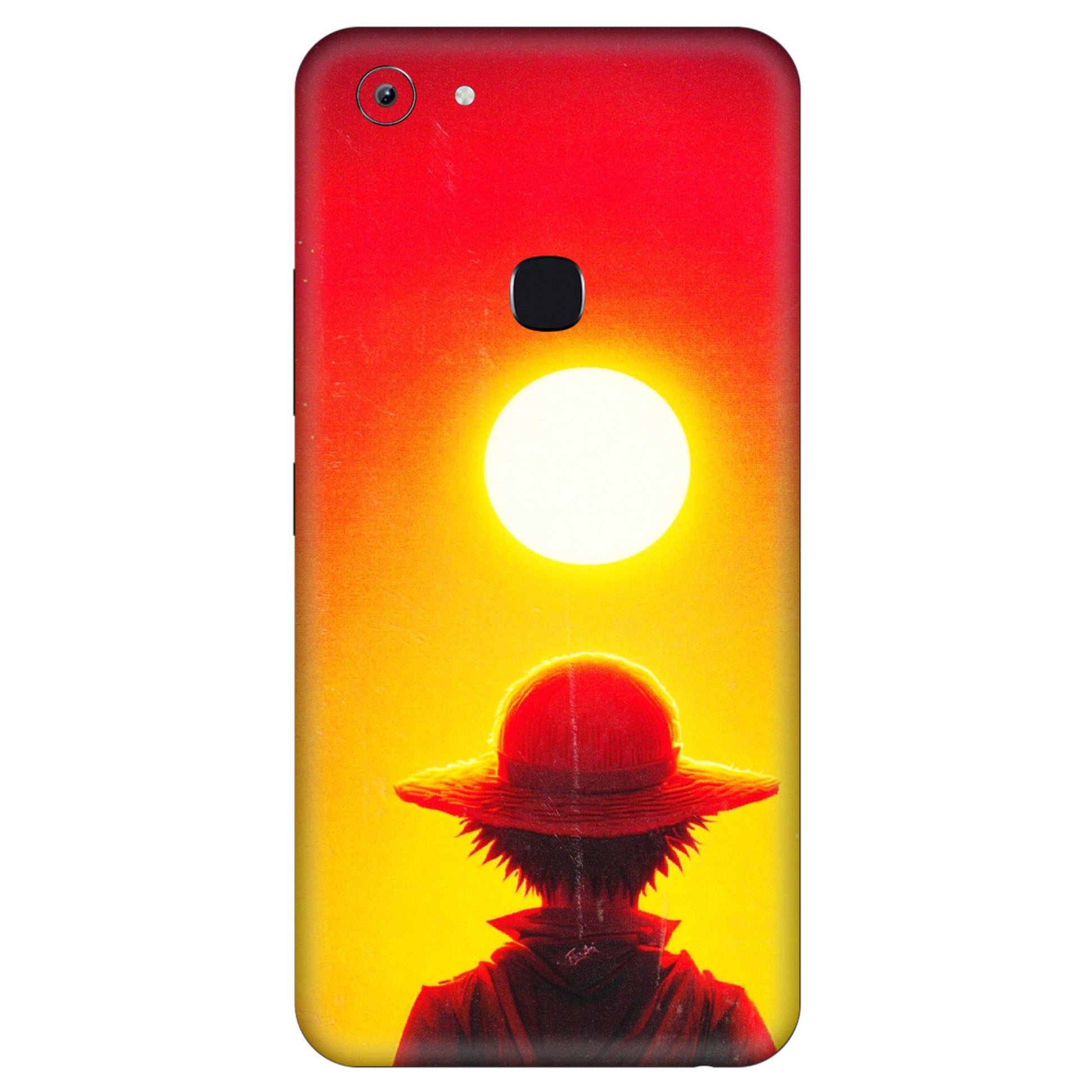 VIVO Y Series Phone Skins (All Models) - Cool Sunset With Monkey D.Luffy Anime - 3D Embossed Finish (L-329) Vivo Y83