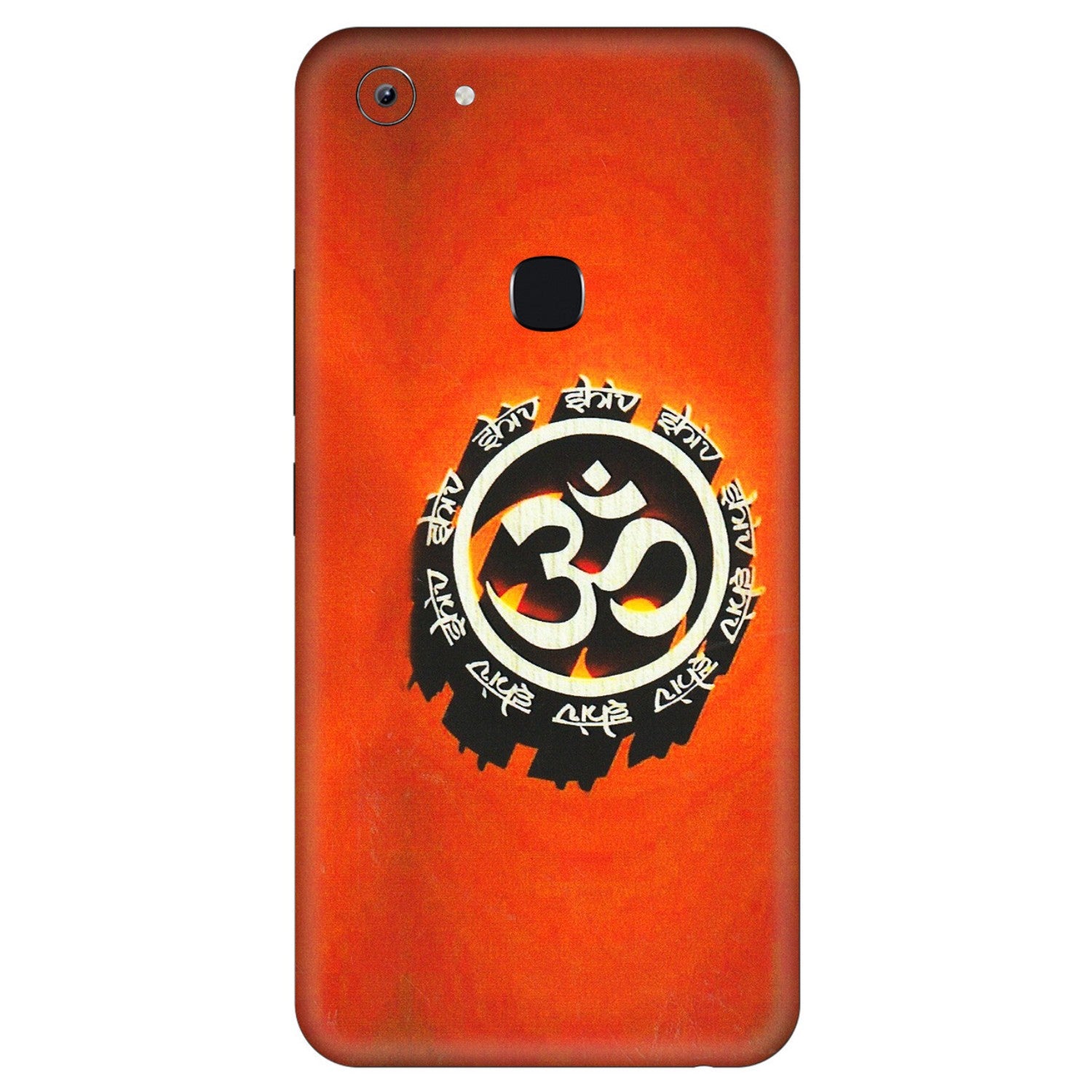 VIVO Y Series Phone Skins (All Models) - Aum Shiv Orange - 3D Embossed Finish (L-32) Vivo Y83