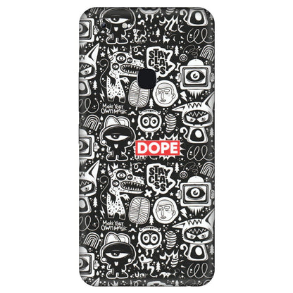 VIVO Y Series Phone Skins (All Models) - Dope Stay Classy Black Doodles - Matte Finish (M-126) Vivo Y83