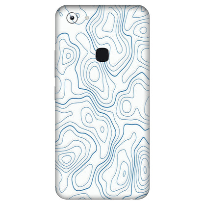 VIVO Y Series Phone Skins (All Models) - Blue And White Swirls - Matte Finish (M-139) Vivo Y83