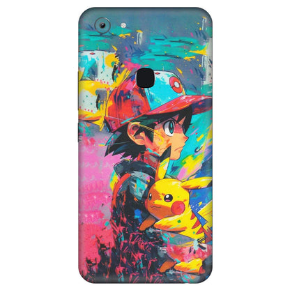 VIVO Y Series Phone Skins (All Models) - Ash & Pikachu - Matte Finish (M-26) Vivo Y83
