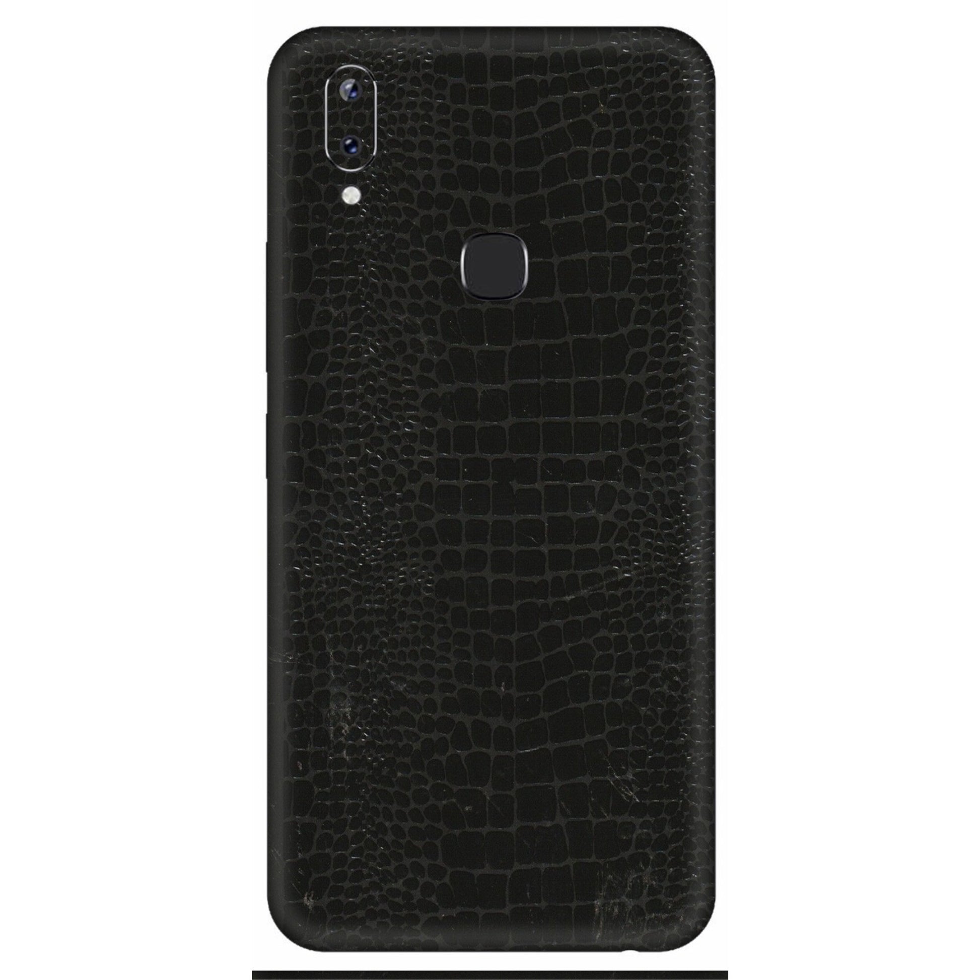 VIVO Y Series Phone Skins (All Models) - Snake Leather Black - 3D Embossed Finish (L-107) Vivo Y83 Pro