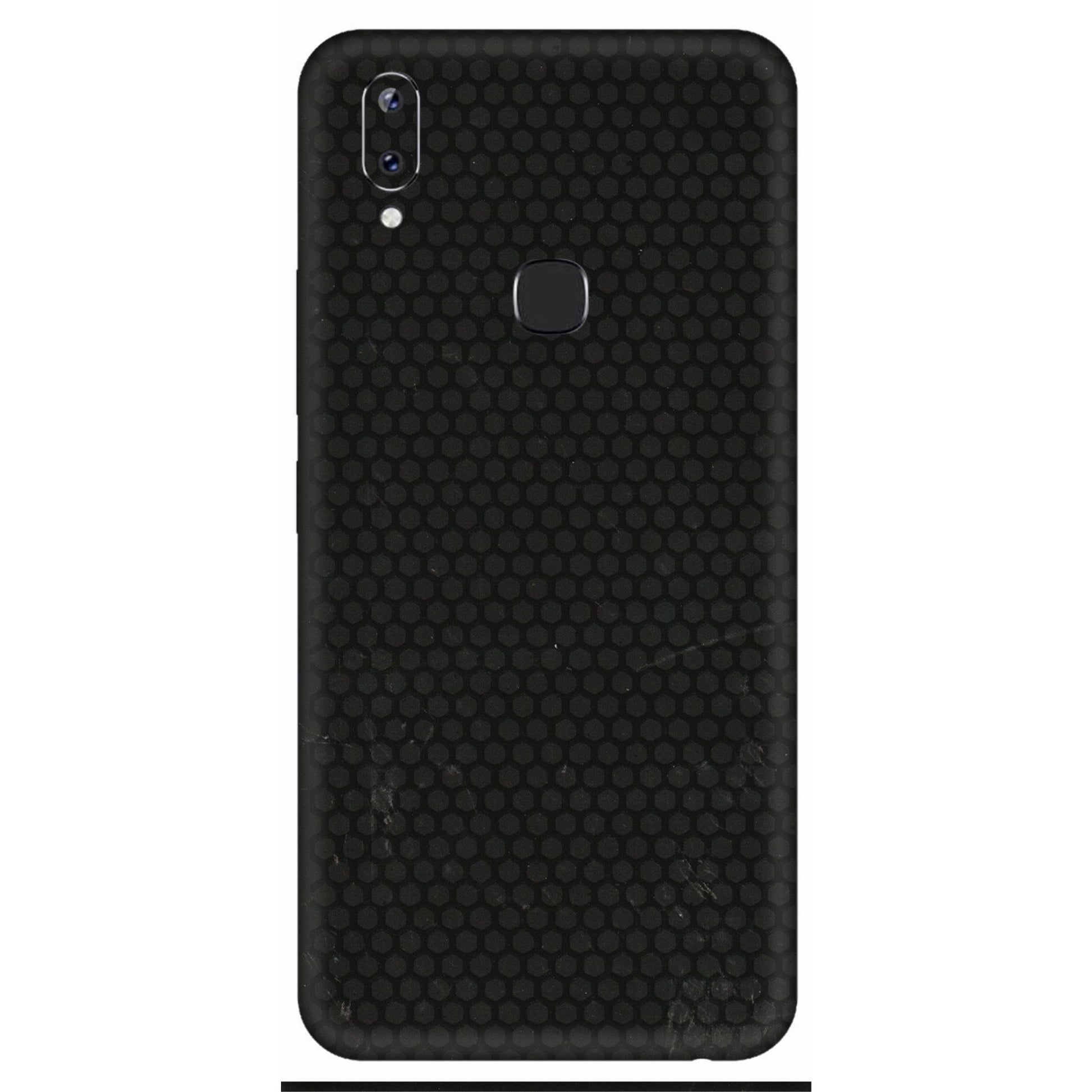 VIVO Y Series Phone Skins (All Models) - Black honeycomb - 3D Embossed Finish (L-114) Vivo Y83 Pro