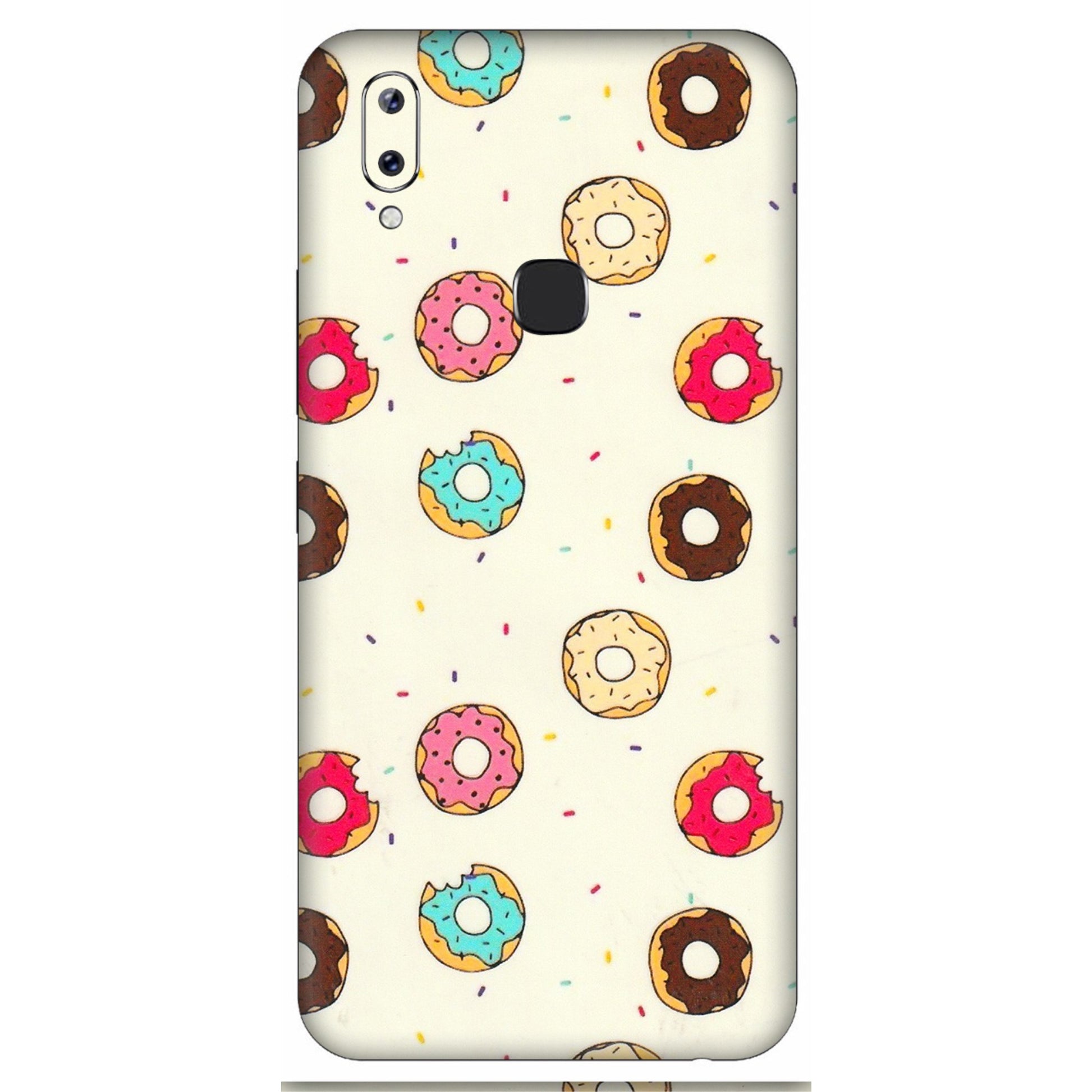 VIVO Y Series Phone Skins (All Models) - Mini Donuts Doodle Art - 3D Embossed Finish (L-122) Vivo Y83 Pro