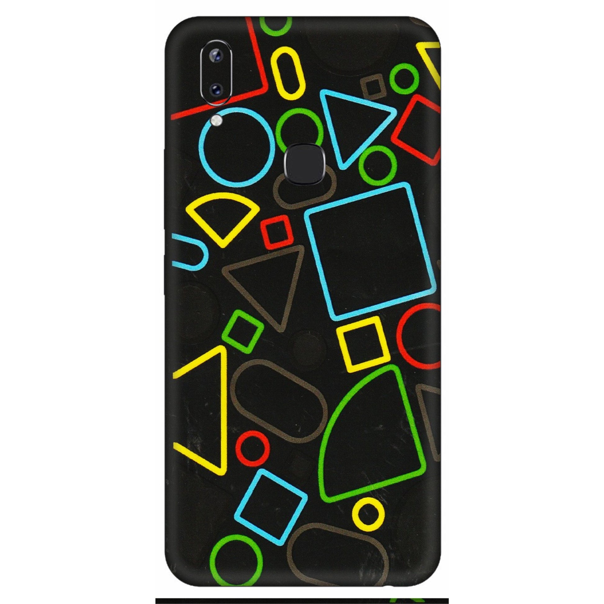 VIVO Y Series Phone Skins (All Models) - Black Shapes - 3D Embossed Finish (L-131) Vivo Y83 Pro