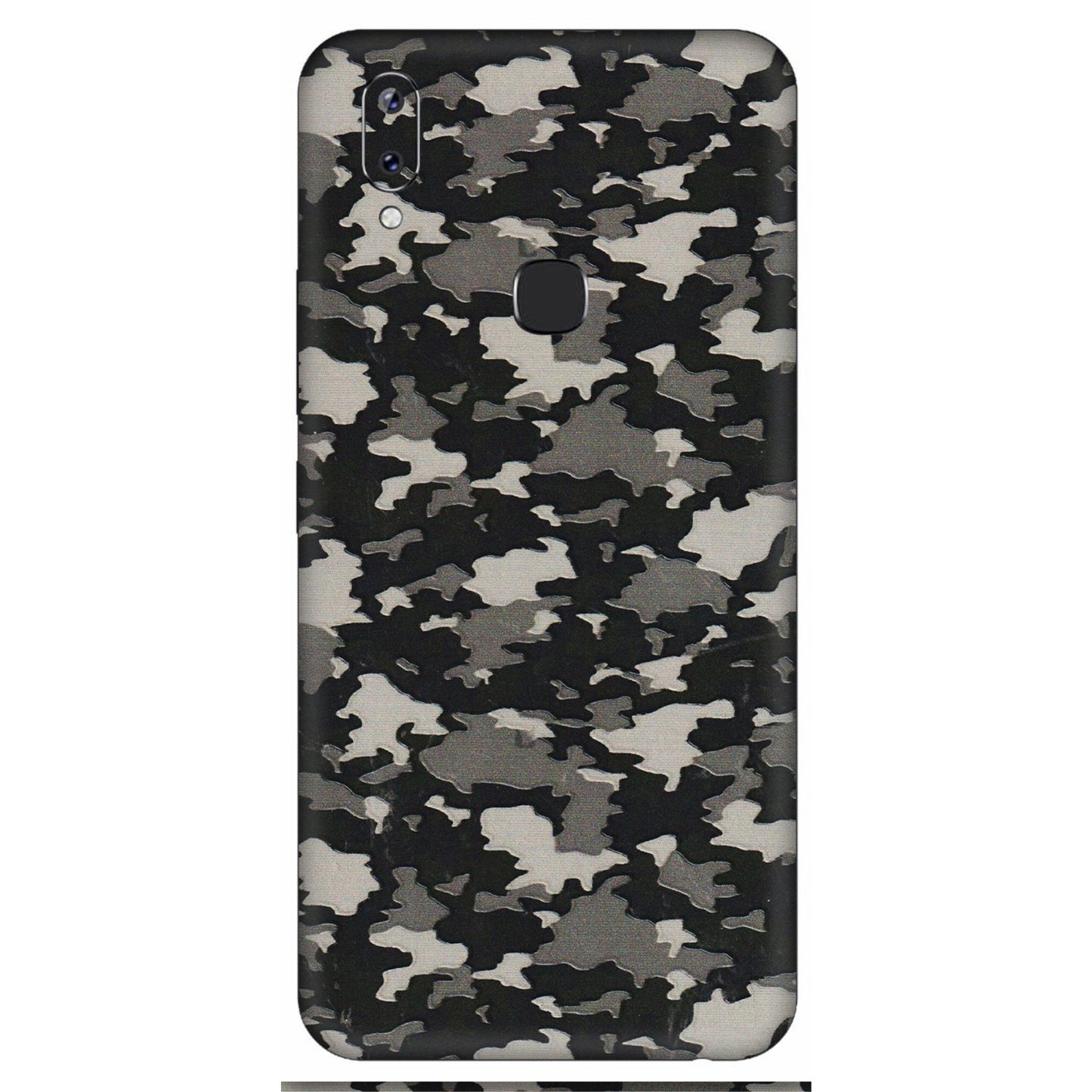 VIVO Y Series Phone Skins (All Models) - Black/Grey Camoflaunge - 3D Embossed Finish (L-142) Vivo Y83 Pro